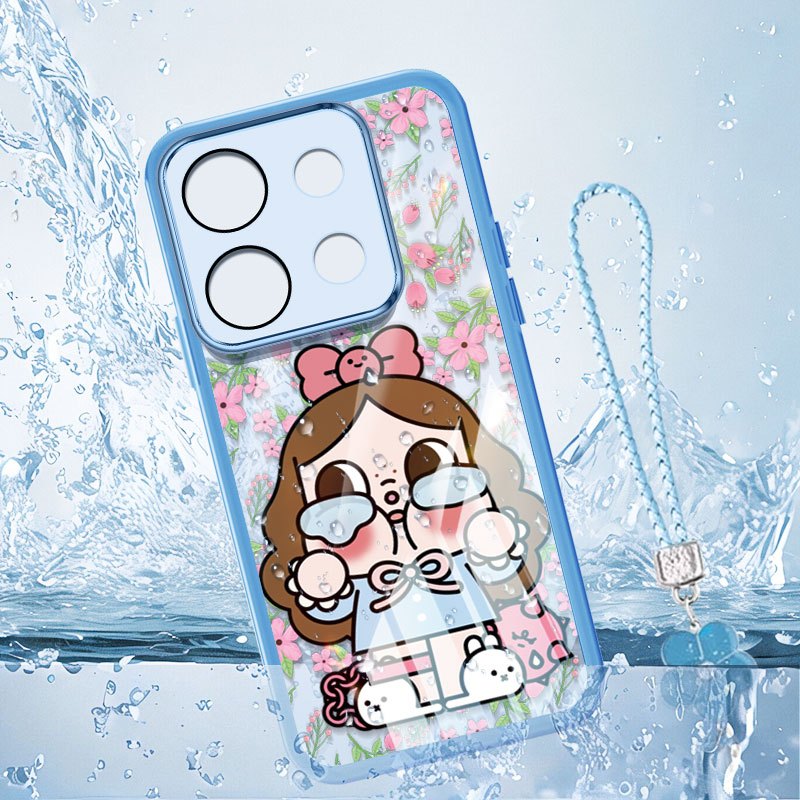 Ốp Điện Thoại YBD Cho OPPO Reno 16 Pro Reno 14 Pro Reno 16F 15F 14F Hoa Hồng Khóc Cho Bé INS Niche Vỏ Silicon Mềm