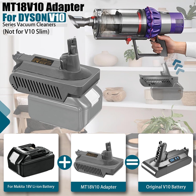 Bộ Chuyển Đổi Pin Cho Makita / Milwaukee / DeWalt / Ryobi / Einhell / Bosch / Craftsman 18V Pin Lithium Cho Máy Hút Bụi Dyson V10
