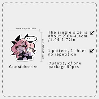 Bộ 50 Zenless Zone Zero Hoạt Hình Anime Trò Chơi Dán DIY Laptop Hành Lý Điện Thoại Graffiti Đề Can Đồ Chơi