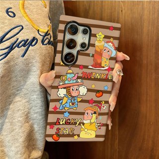 Ốp bảo vệ hai trong một họa tiết Circus elf thích hợp cho Ốp điện thoại di động Samsung su22u s23 plus s23FE s24 s25 plus A55 A56 A36