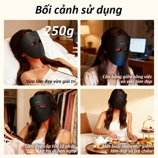 Mặt nạ ánh sáng sinh học NIPLFIE-EM-02 quang trị liệu bằng đèn LED, được chứng nhận FDA loại II