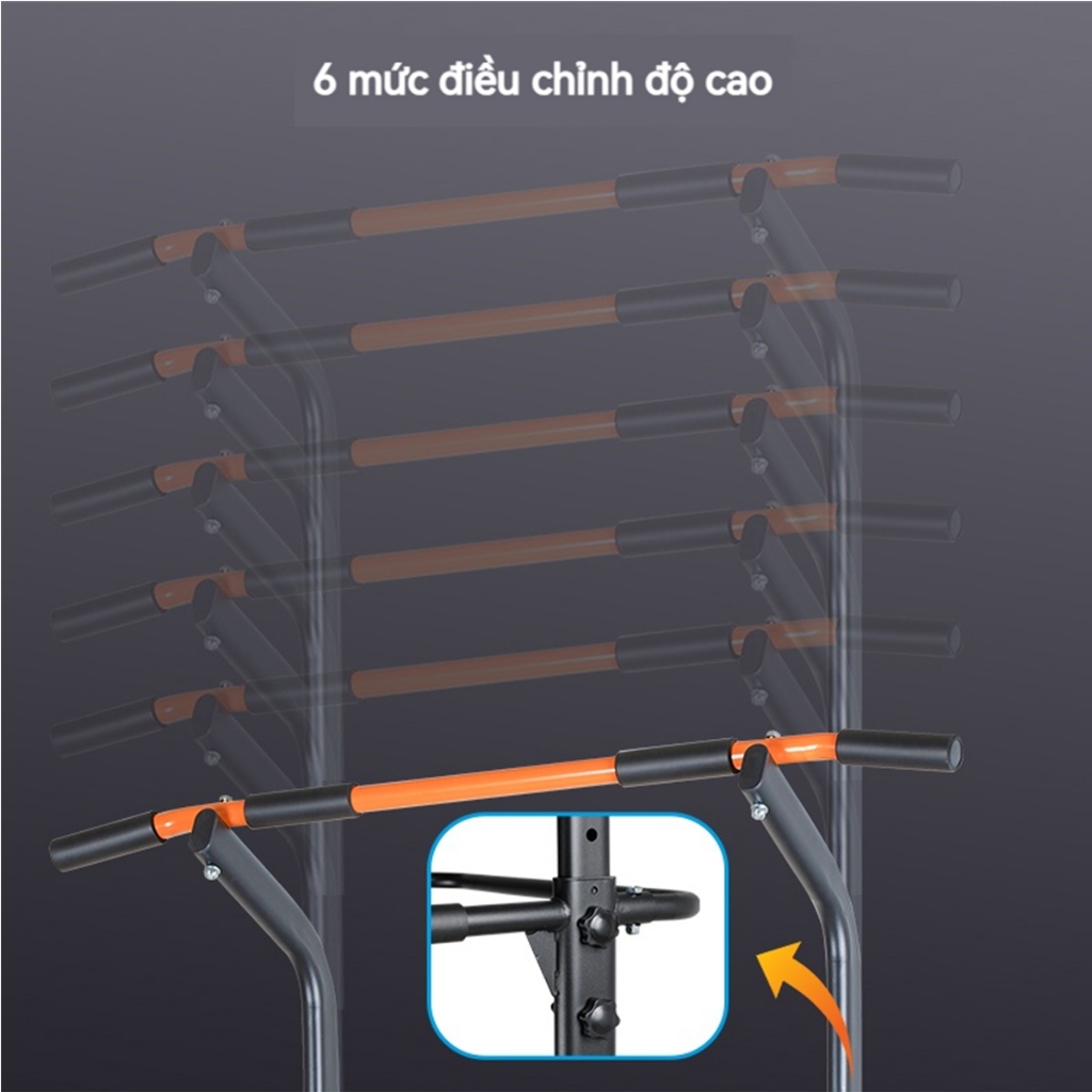 Leikefitness Xà đơn xà kép Pull Up Bar 6 điều chỉnh độ cao Chịu được XR106
