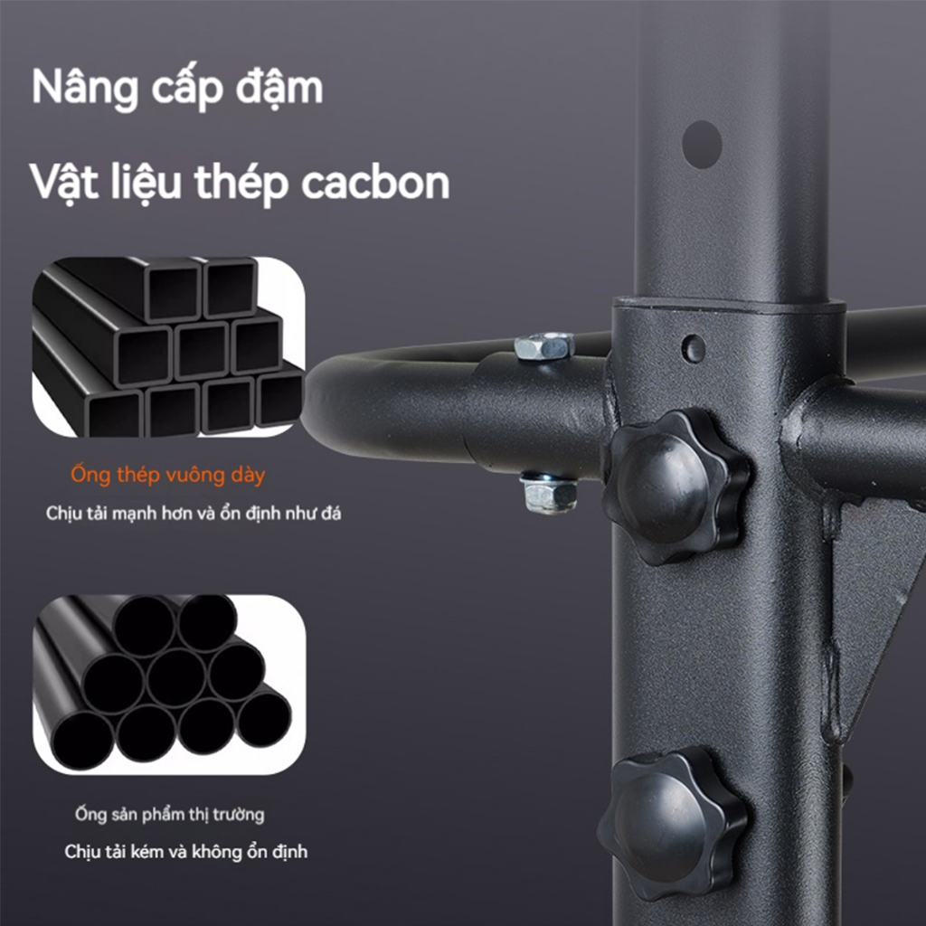 Leikefitness Xà đơn xà kép Pull Up Bar 6 điều chỉnh độ cao Chịu được XR106