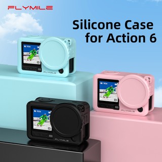 Dành Cho DJI Osmo Action 6 Ống Kính Silicon Chống Rơi Bảo Vệ Camera Thể Thao Phụ Kiện Camera Thể Thao