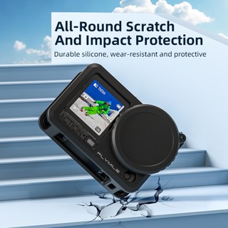 Dành Cho DJI Osmo Action 6 Ống Kính Silicon Chống Rơi Bảo Vệ Camera Thể Thao Phụ Kiện Camera Thể Thao