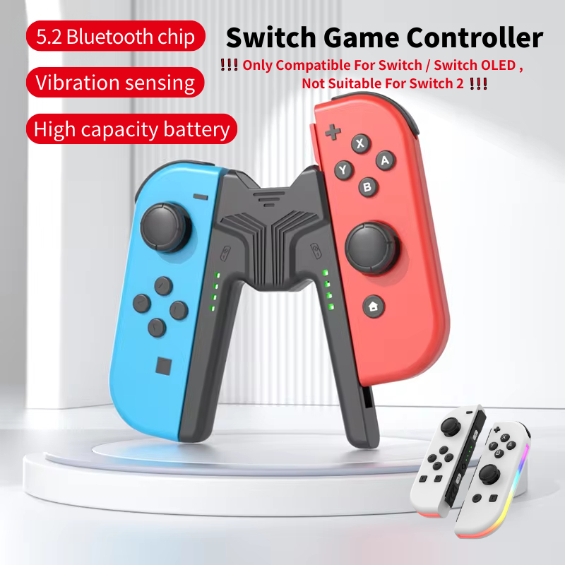 BT 5.2 For Joy Controller RGB LED Switch L/R Joypad For Nintendo Switch ...