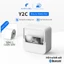 Máy In Nhiệt Mini Bluetooth cầm tay với giấy dán 1 cuộn, Máy dán nhãn Y2C, Máy in bỏ túi Bluetooth, Thích hợp cho DIY, Ghi chú, Quà tặng hợp lý hình ảnh cho trẻ em và tay nghề thủ công, Trắng