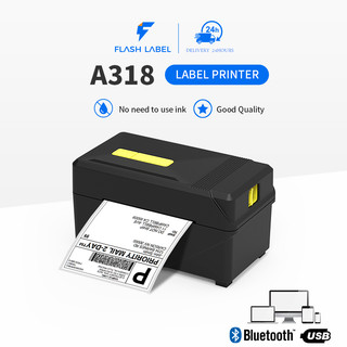 Máy in đơn hàng FlashLabel in từ điện thoại khổ A7 in đơn Shopee, mã vận đơn, phiếu gửi hàng, logo BH 15 tháng
