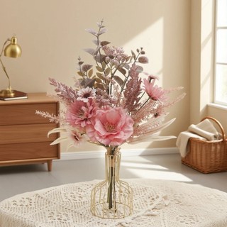 Bó Hoa Giả Decor Trang Trí Nhà Cửa Vintage Cao Cấp Lụa Mẫu Đơn Bắc Âu Thẩm Mỹ Anh Túc Để Bàn Làm Việc Phòng Khách Đám Cưới Đạo Cụ Chụp Ảnh Phụ Kiện Sang Trọng Đẹp Tự Nhiên Sắp Xếp Tiệc Nội Thất Studio Hiện Đại