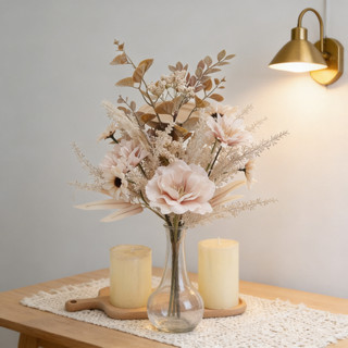 Bó Hoa Giả Decor Trang Trí Nhà Cửa Vintage Cao Cấp Lụa Mẫu Đơn Bắc Âu Thẩm Mỹ Anh Túc Để Bàn Làm Việc Phòng Khách Đám Cưới Đạo Cụ Chụp Ảnh Phụ Kiện Sang Trọng Đẹp Tự Nhiên Sắp Xếp Tiệc Nội Thất Studio Hiện Đại