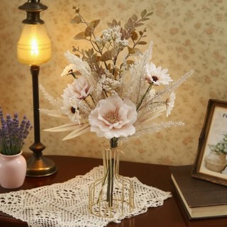 Bó Hoa Giả Decor Trang Trí Nhà Cửa Vintage Cao Cấp Lụa Mẫu Đơn Bắc Âu Thẩm Mỹ Anh Túc Để Bàn Làm Việc Phòng Khách Đám Cưới Đạo Cụ Chụp Ảnh Phụ Kiện Sang Trọng Đẹp Tự Nhiên Sắp Xếp Tiệc Nội Thất Studio Hiện Đại
