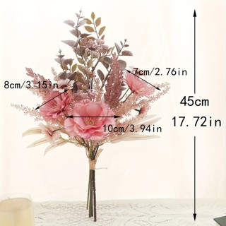 Bó Hoa Giả Decor Trang Trí Nhà Cửa Vintage Cao Cấp Lụa Mẫu Đơn Bắc Âu Thẩm Mỹ Anh Túc Để Bàn Làm Việc Phòng Khách Đám Cưới Đạo Cụ Chụp Ảnh Phụ Kiện Sang Trọng Đẹp Tự Nhiên Sắp Xếp Tiệc Nội Thất Studio Hiện Đại