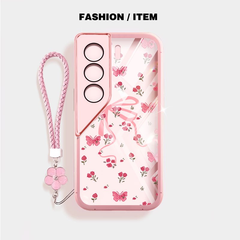 Ốp Điện Thoại YBD Cho Tecno Camon 40 Pro Camon 50 Pro Ultra CN5c CN7C CM5 CM6 CM7 INS Phong Cách Hoa Vỡ Nơ Trong Suốt Vỏ TPU Mềm
