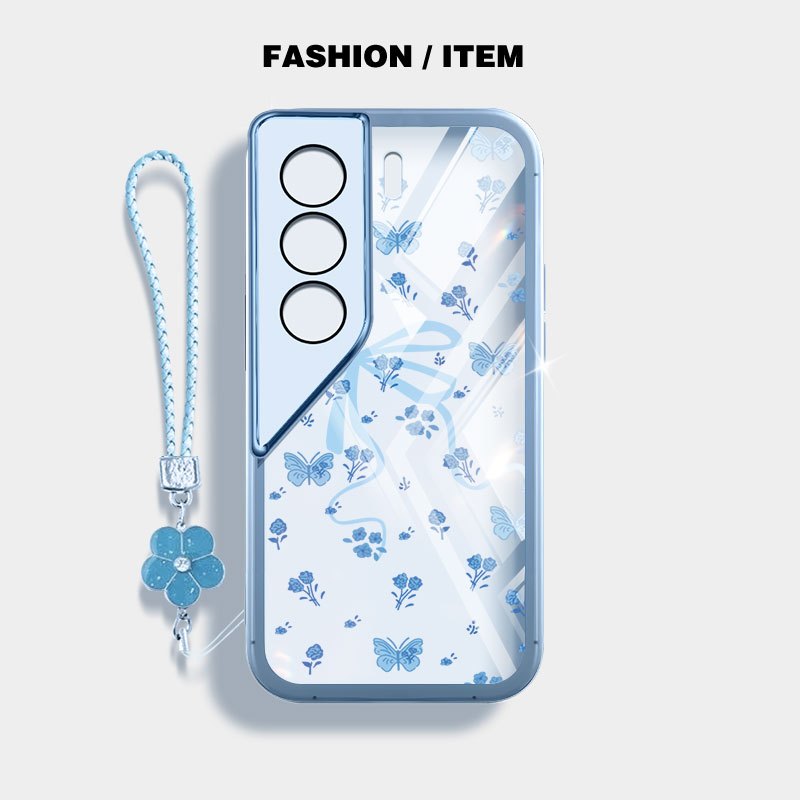 Ốp Điện Thoại YBD Cho Tecno Camon 40 Pro Camon 50 Pro Ultra CN5c CN7C CM5 CM6 CM7 INS Phong Cách Hoa Vỡ Nơ Trong Suốt Vỏ TPU Mềm