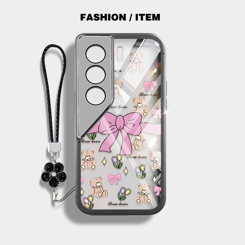Ốp Điện Thoại YBD Cho Tecno Camon 40 Pro Camon 50 Pro Ultra CN5c CN7C CM5 CM6 CM7 INS Phong Cách Hoa Vỡ Nơ Trong Suốt Vỏ TPU Mềm