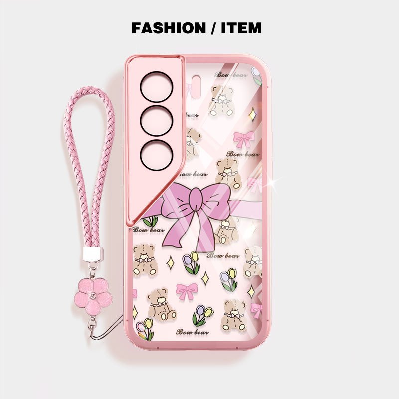 Ốp Điện Thoại YBD Cho Tecno Camon 40 Pro Camon 50 Pro Ultra CN5c CN7C CM5 CM6 CM7 INS Phong Cách Hoa Vỡ Nơ Trong Suốt Vỏ TPU Mềm
