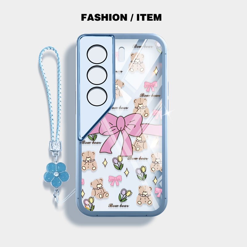 Ốp Điện Thoại YBD Cho Tecno Camon 40 Pro Camon 50 Pro Ultra CN5c CN7C CM5 CM6 CM7 INS Phong Cách Hoa Vỡ Nơ Trong Suốt Vỏ TPU Mềm