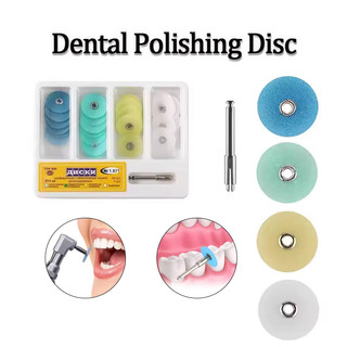 10/40 Chiếc Đánh Bóng Răng Đĩa Giữ Cần Mandrel Soflex Flexi Đĩa RA Vỏ Làm Trắng Răng Chất Liệu Nha Khoa Dụng Cụ