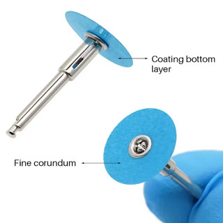 10/40 Chiếc Đánh Bóng Răng Đĩa Giữ Cần Mandrel Soflex Flexi Đĩa RA Vỏ Làm Trắng Răng Chất Liệu Nha Khoa Dụng Cụ