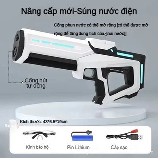 Trẻ em áp lực cao kích thước lớn điện liên tục phun nước, Chơi đồ chơi lễ hội nước, Tự động hút nước mạnh mẽ phun nước