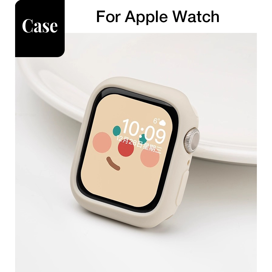 Ốp lưng bảo vệ chống va chạm bằng silicon nửa gói dành cho nữ Thích hợp cho Apple Watch S11 SE3 Ultra3 S10 S9 S8 SE S7 S6 Ultra 49mm 46mm 42mm 40mm 44mm 41mm 45mm Vỏ bảo vệ