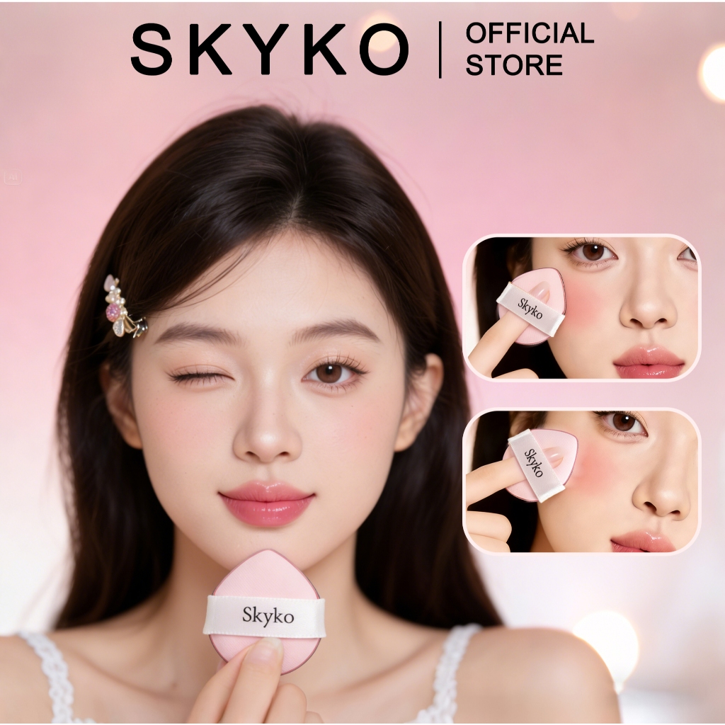 Puff trang điểm Mini SKYKO cho kem che khuyết điểm dạng lỏng