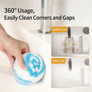 Bóng làm sạch Phòng tắm Bồn rửa Công cụ làm sạch đa năng cho Vanity Top Basins Mặt bàn