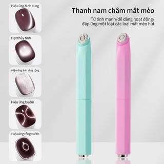 ANNIES Nail Ring 3 trong 1 Cat Eye Magnet Butterfly Mạnh mẽ có thể tháo rời