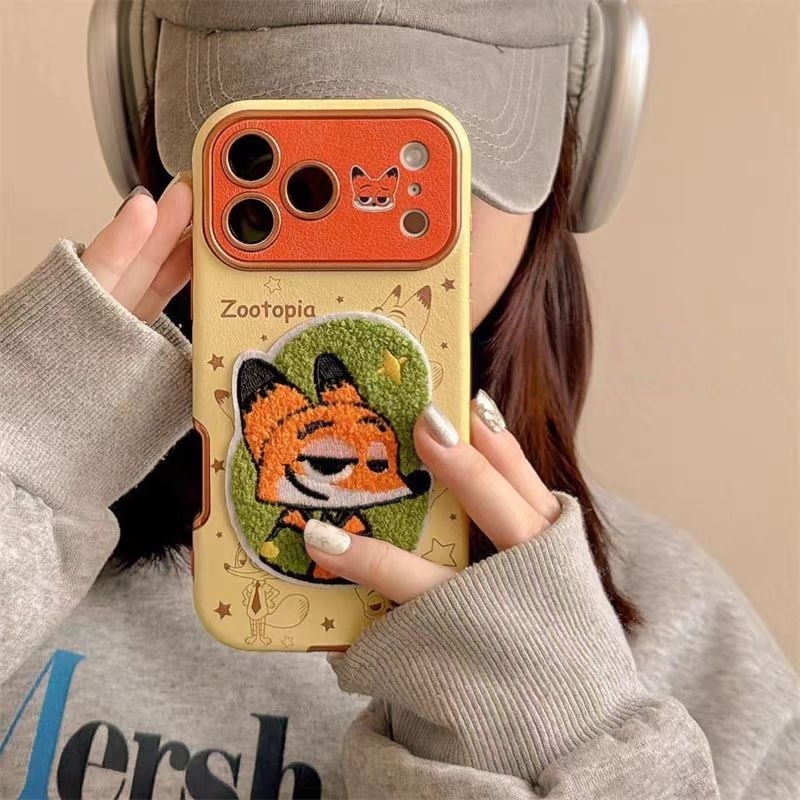 Ốp lưng cứng Zootopia / Judy và Nick có dây buộc tương thích cho iPhone 13 pro max 14 pro max 15 pro max 16 pro max 17 Pro max