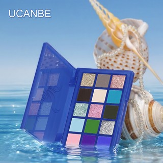 Bảng mắt UCANBE Nàng Tiên Cá – 15 màu xanh dương duochrome lấp lánh, lâu trôi, đẹp cho sân khấu & fantasy