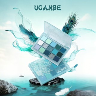 UCANBE 15 Màu Xanh Xanh Xanh Cổ Tích Trang Điểm Bảng Phấn Mắt Chống Thấm Nước Lấp Lánh Lấp Lánh Cho Bữa Tiệc, Cosplay, Món Quà Hoàn Hảo