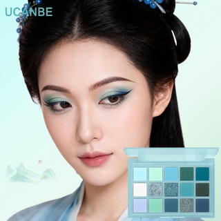 UCANBE 15 Màu Xanh Xanh Xanh Cổ Tích Trang Điểm Bảng Phấn Mắt Chống Thấm Nước Lấp Lánh Lấp Lánh Cho Bữa Tiệc, Cosplay, Món Quà Hoàn Hảo