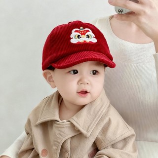 Mũ Mùa Thu Đông Trẻ Em Cho Bé Trai Và Bé Gái Mũ Bóng Chày Năm Mới Có Họa Tiết Thêu Thích Hợp Cho Bé 0-15 Tháng Tuổi
