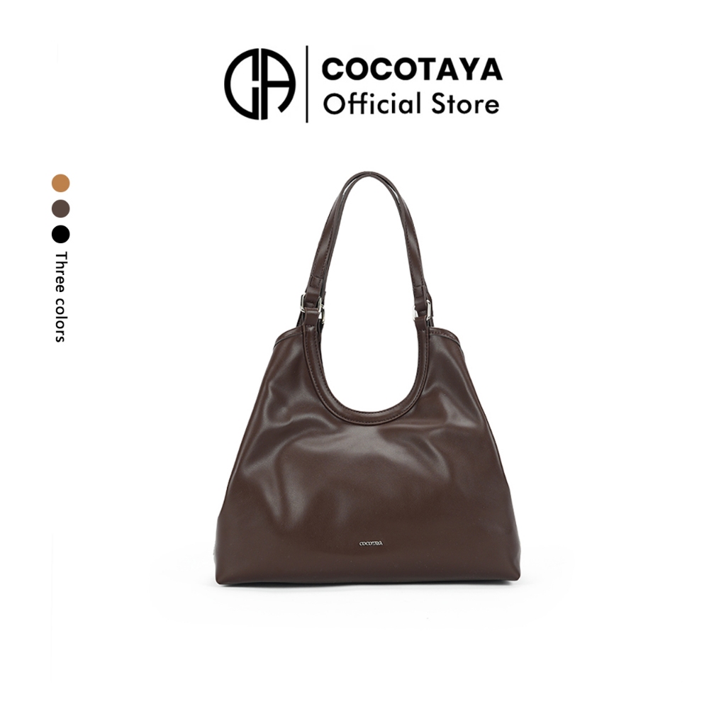 (COCOTAYA) Moseise Bag Túi đeo vai nữ bằng da PU dung tích lớn thời trang, Túi đeo nách