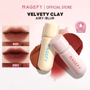 【Limited】MAGEFY Son kem lì Cho Viền Môi Mờ Ảo, Nhung Mờ Bùn 10 Màu Nhẹ Mịn MF-L04