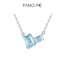 Vòng cổ mặt dây chuyền đường pha lê mờ FanciMe bằng bạc Sterling - Trang sức tối giản dành cho nữ