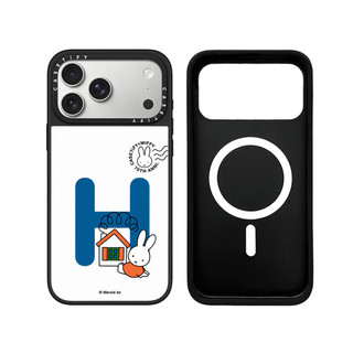 Từ Tính Không Dây Cho iPhone 17 16 15 14 13 Pro Max Plus Miffy Chữ G Đến L Đen Cạnh Cứng Ốp điện thoại Ốp điện thoại Nổi Logo