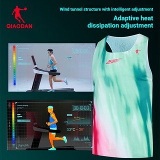 Qiaodan FeiyingPB6.0Marathon Vest Nam Nữ Chuyên Nghiệp Lưới Thoáng Khí Nhanh Khô Tee QZBVS3261030R