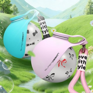 Bình nước cho chó, Bình đựng nước cho chó con cầm tay chống rò rỉ có khay đựng nước uống, Bình inox cho thú cưng để đi bộ ngoài trời, đi bộ đường dài, du lịch