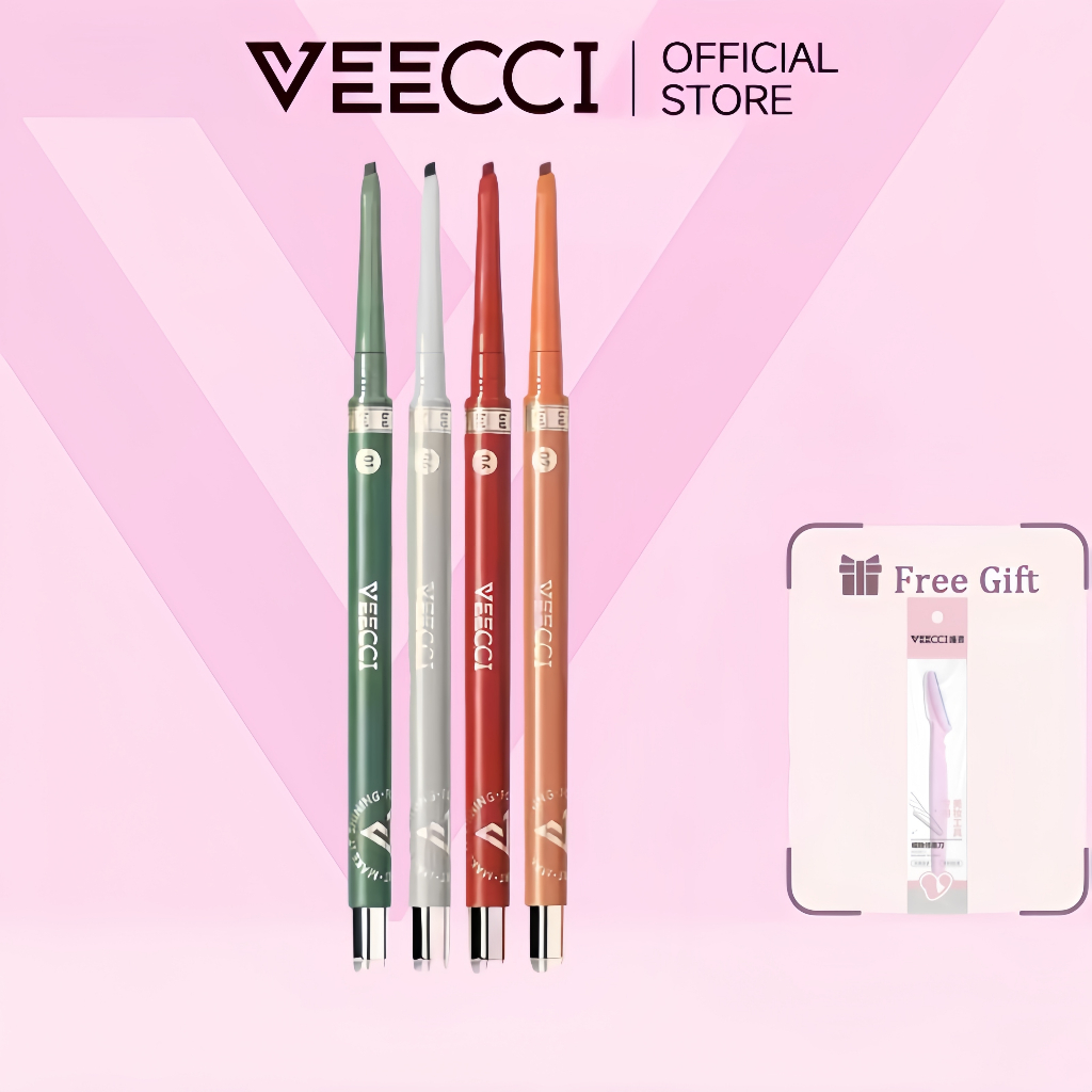 VEECCI Bút Gel Kẻ Mắt Không Thấm Nước Không Lem Lâu Trôi Dành Cho Người Mới Tập Và Mới Bắt Đầu 0.05g