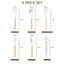 【Giá thấp lịch sử toàn shop】JEETEE Bộ Vá Xẻng Silicon Màu Xám & Màu Be 3/6 Món – Vá Canh, Xẻng Lật, Xẻng Lỗ, Cây Phết Dầu, Vá Mì Ý, Kẹp Gắp, Không Làm Trầy Nồi Chảo Chống Dính
