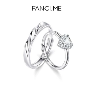 Bộ nhẫn cặp đôi FanciMe “Love You ” - Dây phù hợp tối giản Ngày lễ tình nhân cho anh ấy và cô ấy