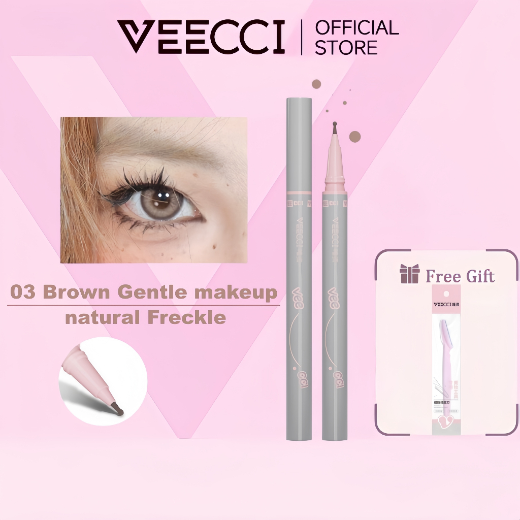 VEECCI Bút Vết Nước Mắt Trang Điểm Tàn Nhang Lâu Dài Và Tự Nhiên 0.55ML