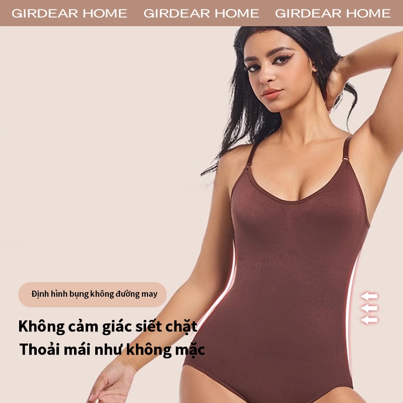 Girdear Home Women One Piece Shapewear bigsize Quần áo định hình toàn thân co giãn cao cho cỡ lớn Liền mạch Body Shaper Tank Top Bodysuit,GH57
