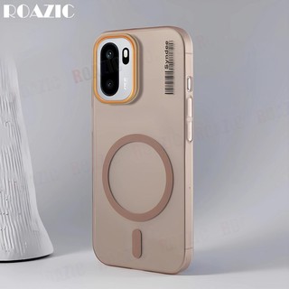 Sang Trọng Slim Matte Nửa Trong Suốt Vỏ Điện Thoại Tương Thích Cho OnePlus Ace 6T / 15R Từ Tính Chống Vân Tay Chống Rơi Chống Sốc Mặt Sau PC Cứng RS01