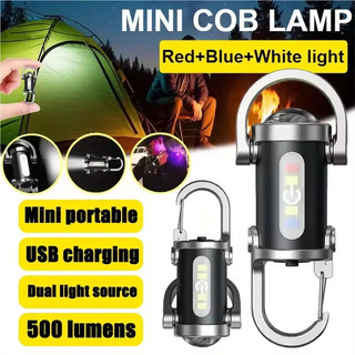 Đèn Pin LED Mini Móc Khóa Sạc USB Chống Nước - Dụng cụ Phù Hợp Cho Cắm Trại Và Sử Dụng Ngoài Trời