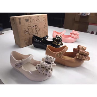Giày trẻ em hoa Melissa Brazil Giày thạch miệng cá bé gái