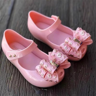 Giày trẻ em hoa Melissa Brazil Giày thạch miệng cá bé gái