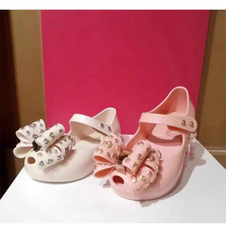 Giày trẻ em hoa Melissa Brazil Giày thạch miệng cá bé gái