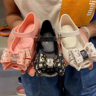 Giày trẻ em hoa Melissa Brazil Giày thạch miệng cá bé gái